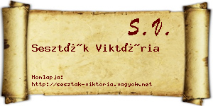 Seszták Viktória névjegykártya