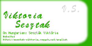 viktoria sesztak business card
